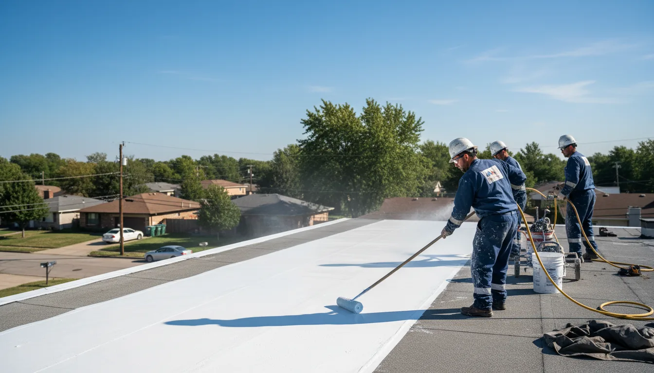 Commercial roof coating in Caliente, CA near me
